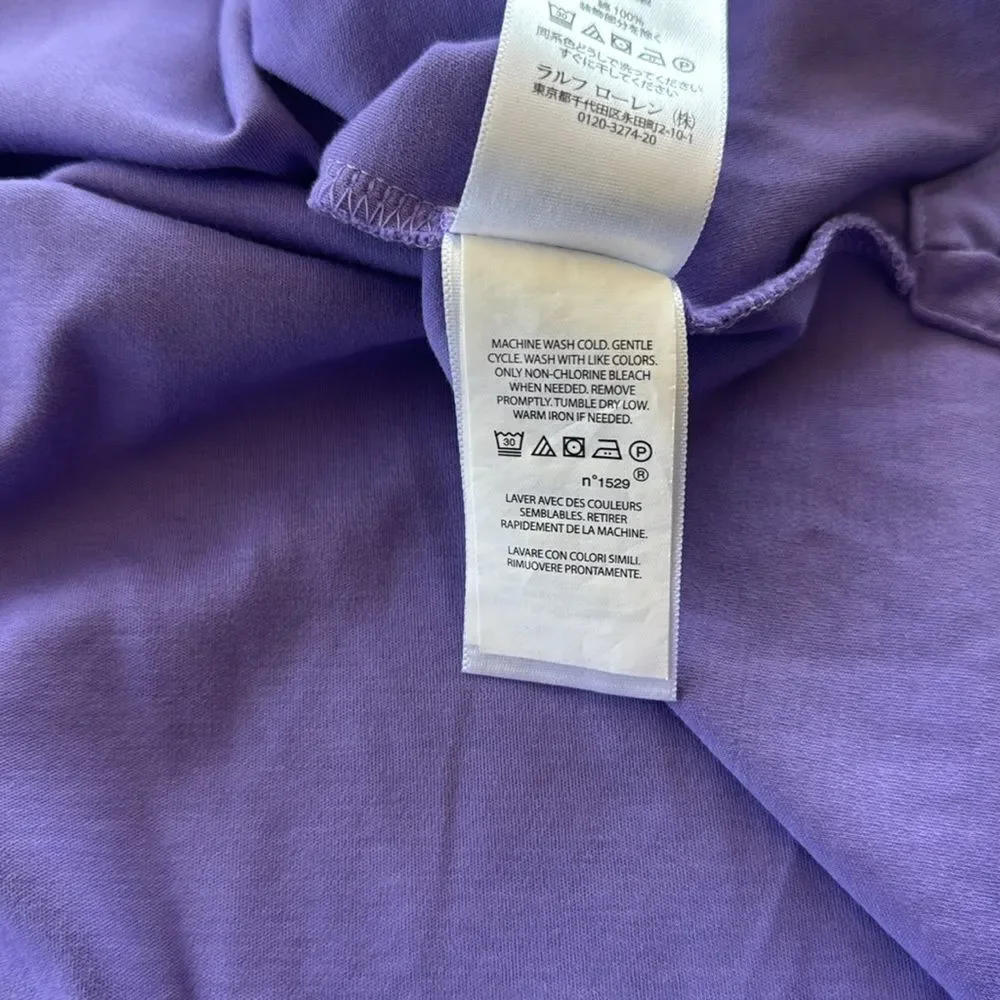 Polo by Ralph Lauren Classic Purple Polo Shirt Men’s Size 2XB 100% Cotton Casual